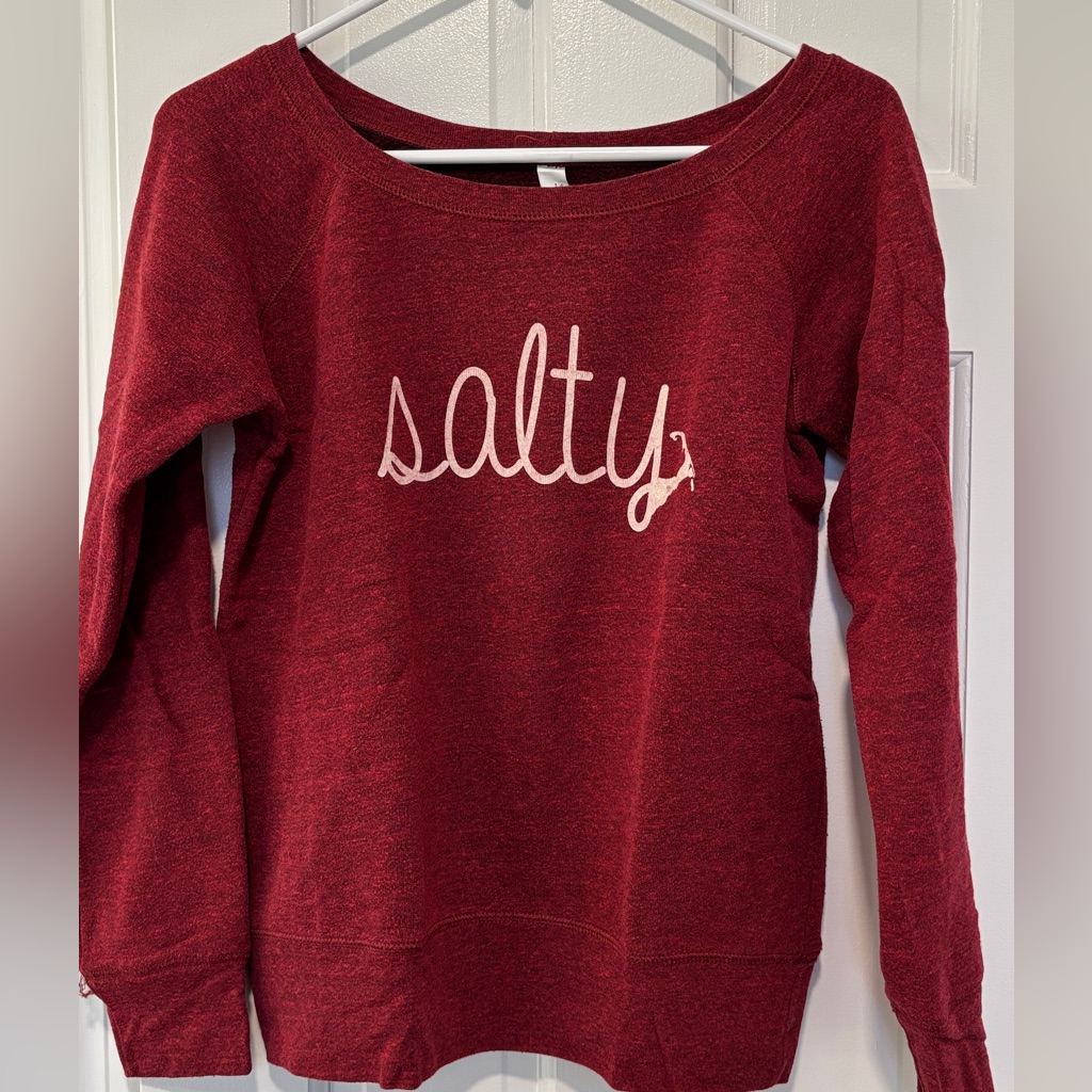 Salty Women's Maroon Sweatshirt
